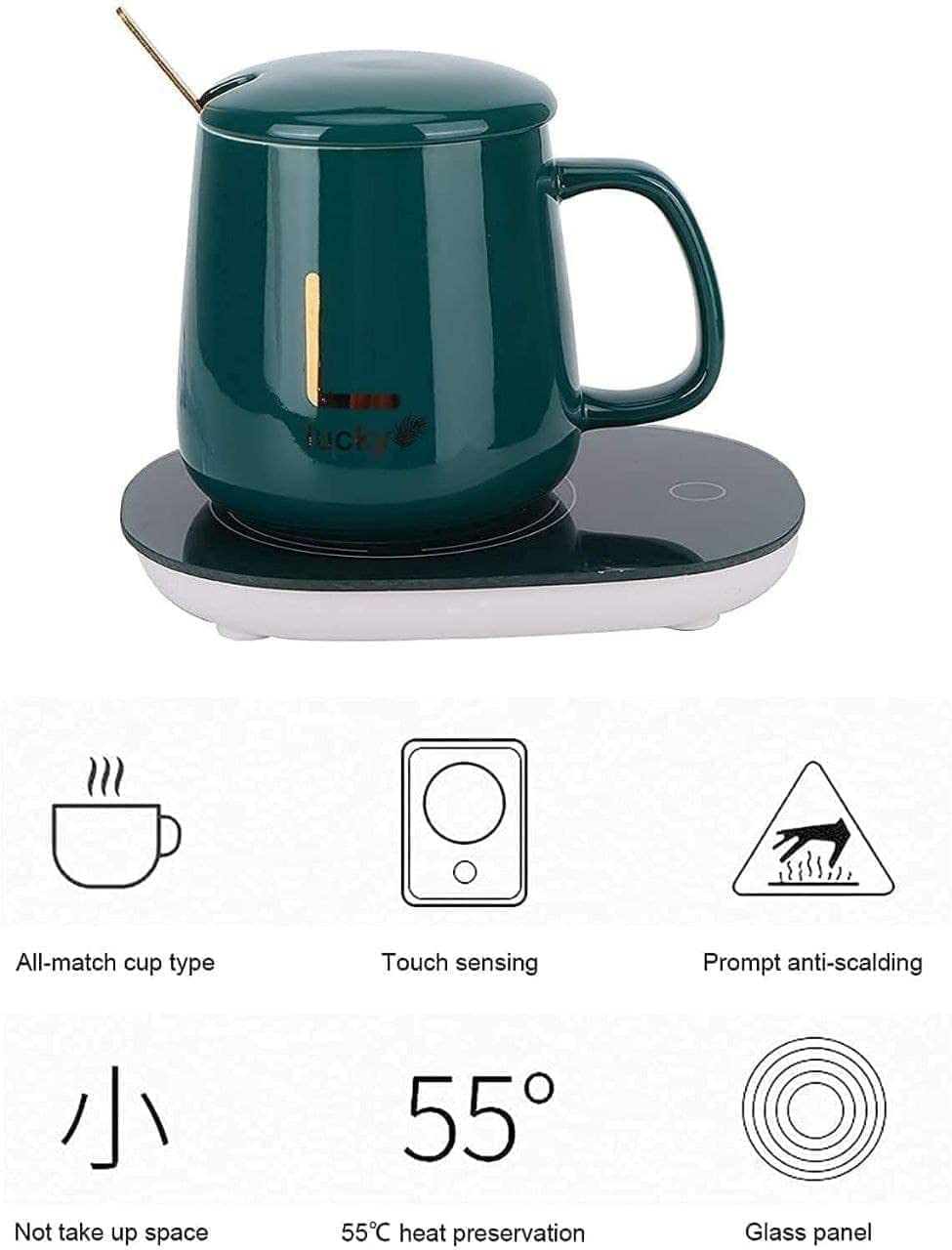 WarmEase: Electric Mug Heater Pad with Heating Coaster for Coffee, Tea & Beverages – Perfect for Home & Office