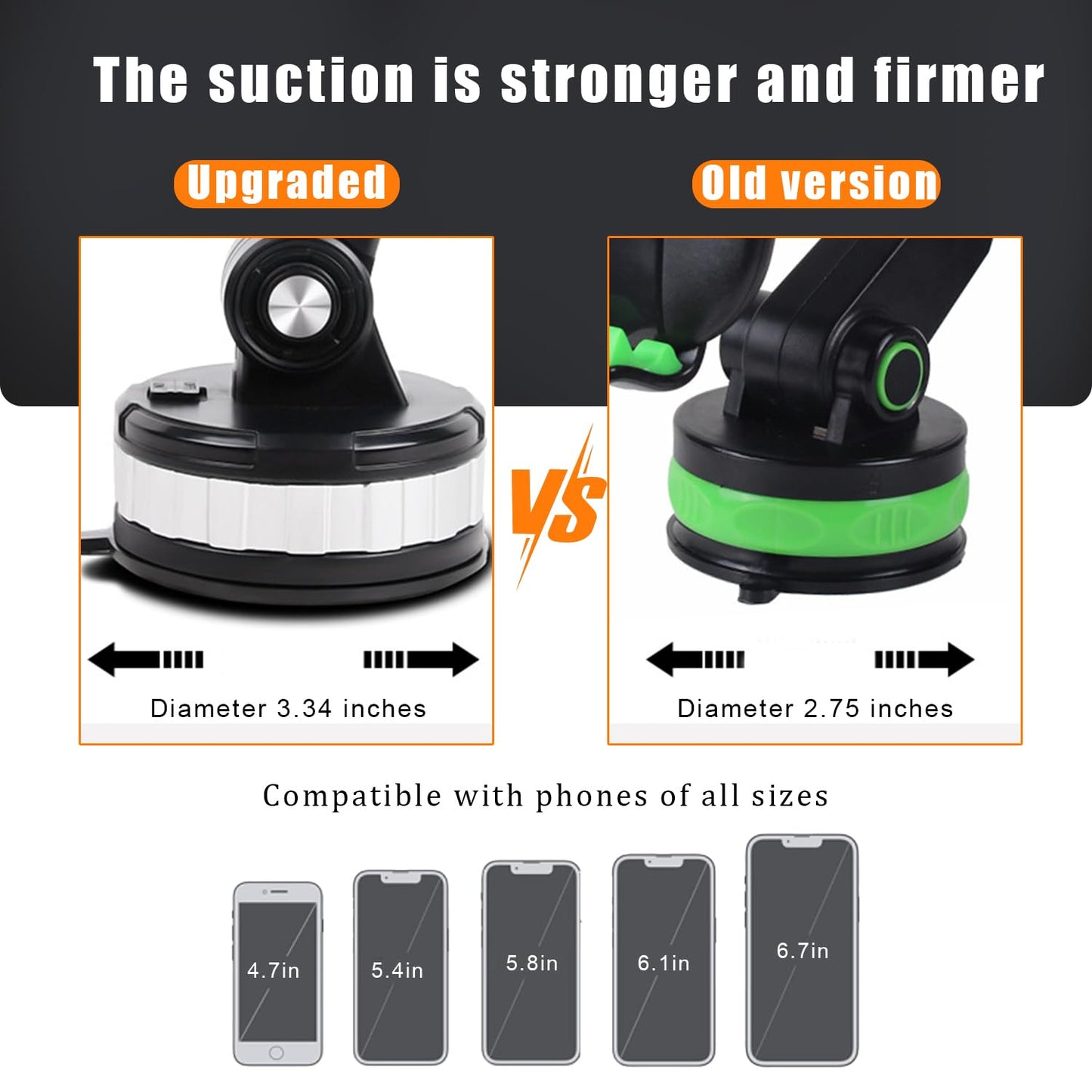 Dash360: 360° Rotating Suction Phone Holder with Strong Grip for Car Dashboard & Windshield – Universal Mobile Mount