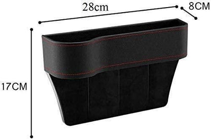 CarPocket: PU Leather Car Seat Gap Organizer with Bottle & Cup Holder, Storage for Phones, Keys, Cards & Coins – Space Saving Catcher