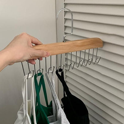 HookNest: 8-in-1 Multi-Purpose Hanger for Ties, Belts & Clothes – Space-Saving & Sturdy Design