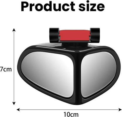 ClearView: 360° Adjustable Car Blind Spot Mirror (Set of 2) – HD Glass Convex Rearview Mirror for Cars, Trucks & Vans
