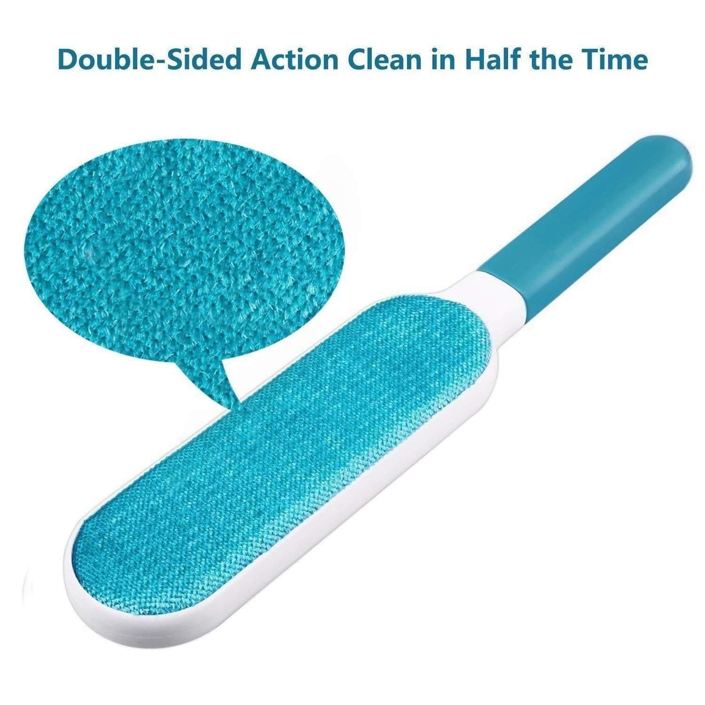FurSweep: Reusable Pet Hair & Lint Remover Brush with Self-Cleaning Base for Clothes, Furniture & Car Upholstery