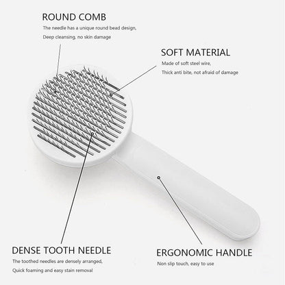 Frush: Furry Friend comb with Retractable Bristles