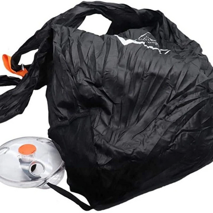 RollUp: Retractable & Foldable Reusable Tote Bag with Carabiner for Grocery Shopping & On-the-Go Storage