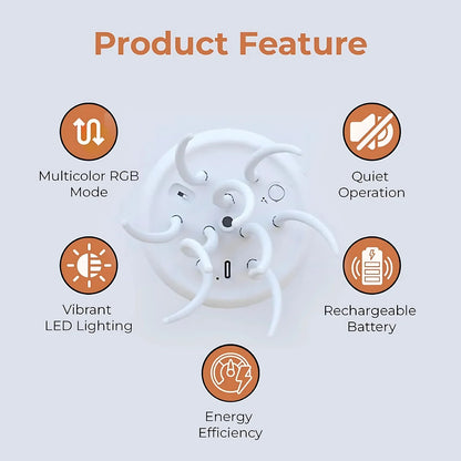 Jelly: Viral RGB Jellyfish Lamp with Voice Control, Dancing Legs & USB-C Rechargeable Design (Hanging + Base)