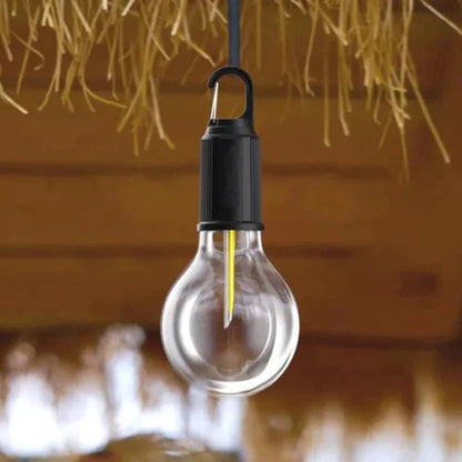ClipGlow: Rechargeable Clip-On LED Bulb – Waterproof Hanging Camping Light with USB Charging & 3 Lighting Modes for Hiking, Repair, Emergency & Outdoor Use