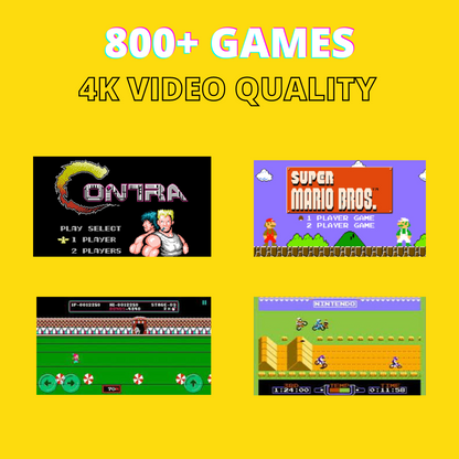 RetroTV: Ultimate 90s HDMI Retro Game Stick with Plug & Play Wireless HD 1080p Gaming for Up to 2 Players