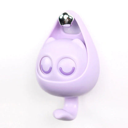 Meowook: Cute Cat Blinking Eye Wall Hook with Strong Adhesive for Keys, Bags, Clothes & Home Décor
