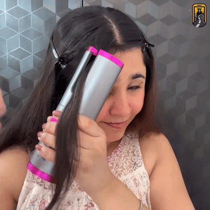 EasyCurl: Cordless Automatic Hair Curler with LCD Temperature Display, Fast Heating & USB-C Rechargeable for Salon-Quality Curls Anywhere