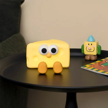 CheeseGlow: Cozy Silicone Cheese Night Lamp – Squishy & Kawaii LED Light for Kids’ Bedroom, Nursery & Bedside
