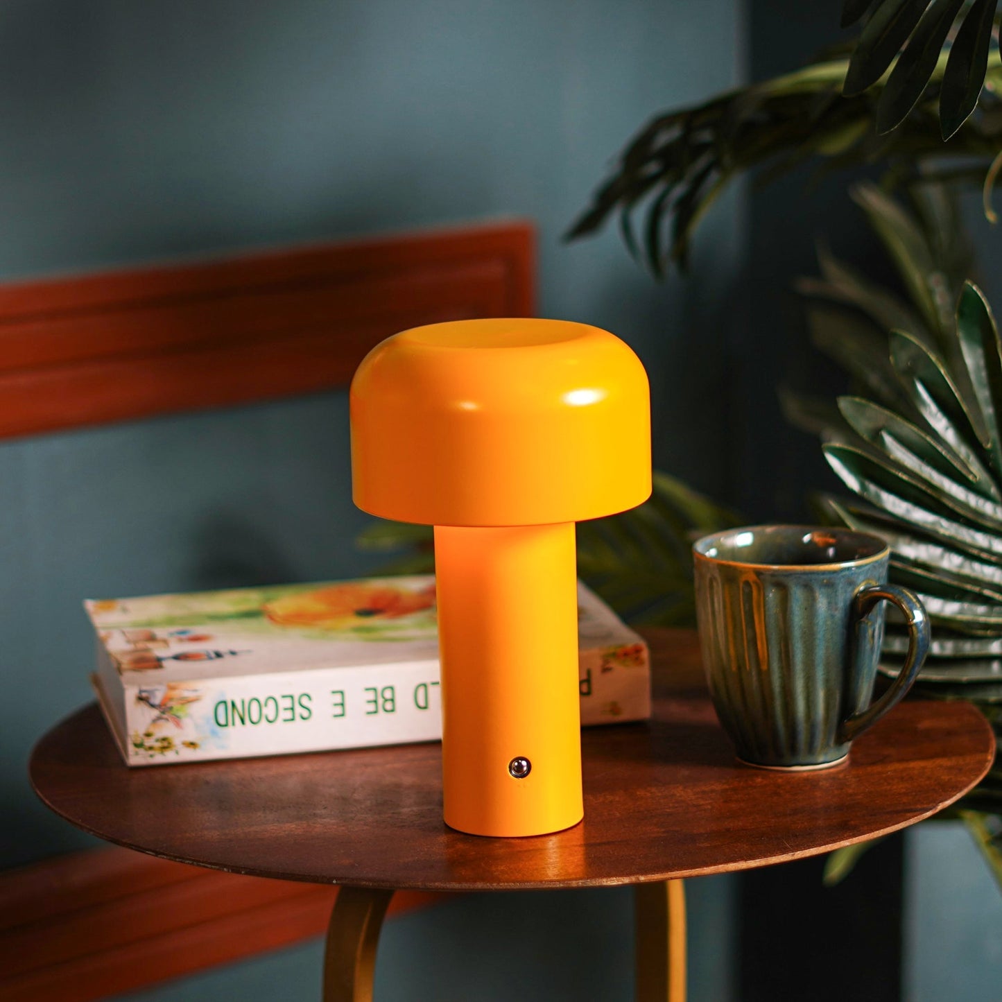 Shroom: Wireless LED Ambient Glow Lamp with Touch Control, 3-Color Dimming & Stylish Design for Home & Office