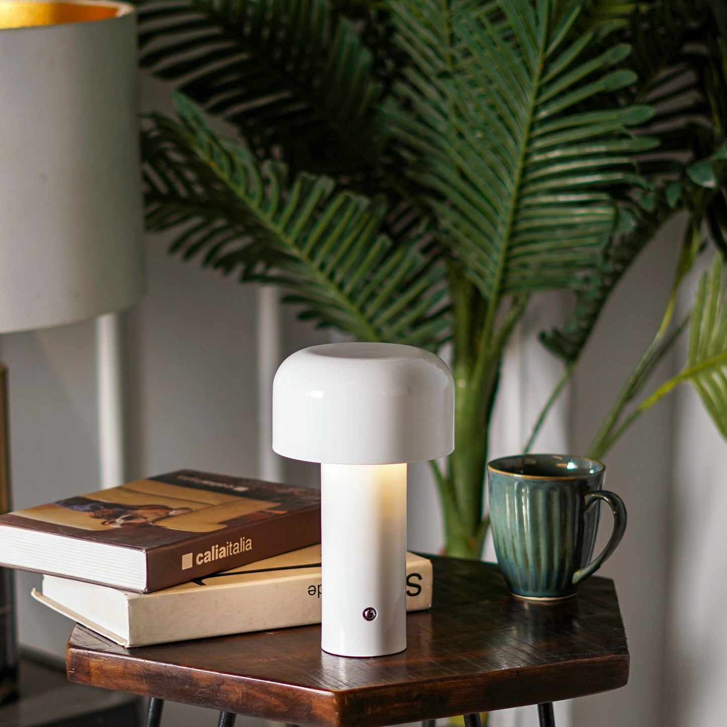 Shroom: Wireless LED Ambient Glow Lamp with Touch Control, 3-Color Dimming & Stylish Design for Home & Office