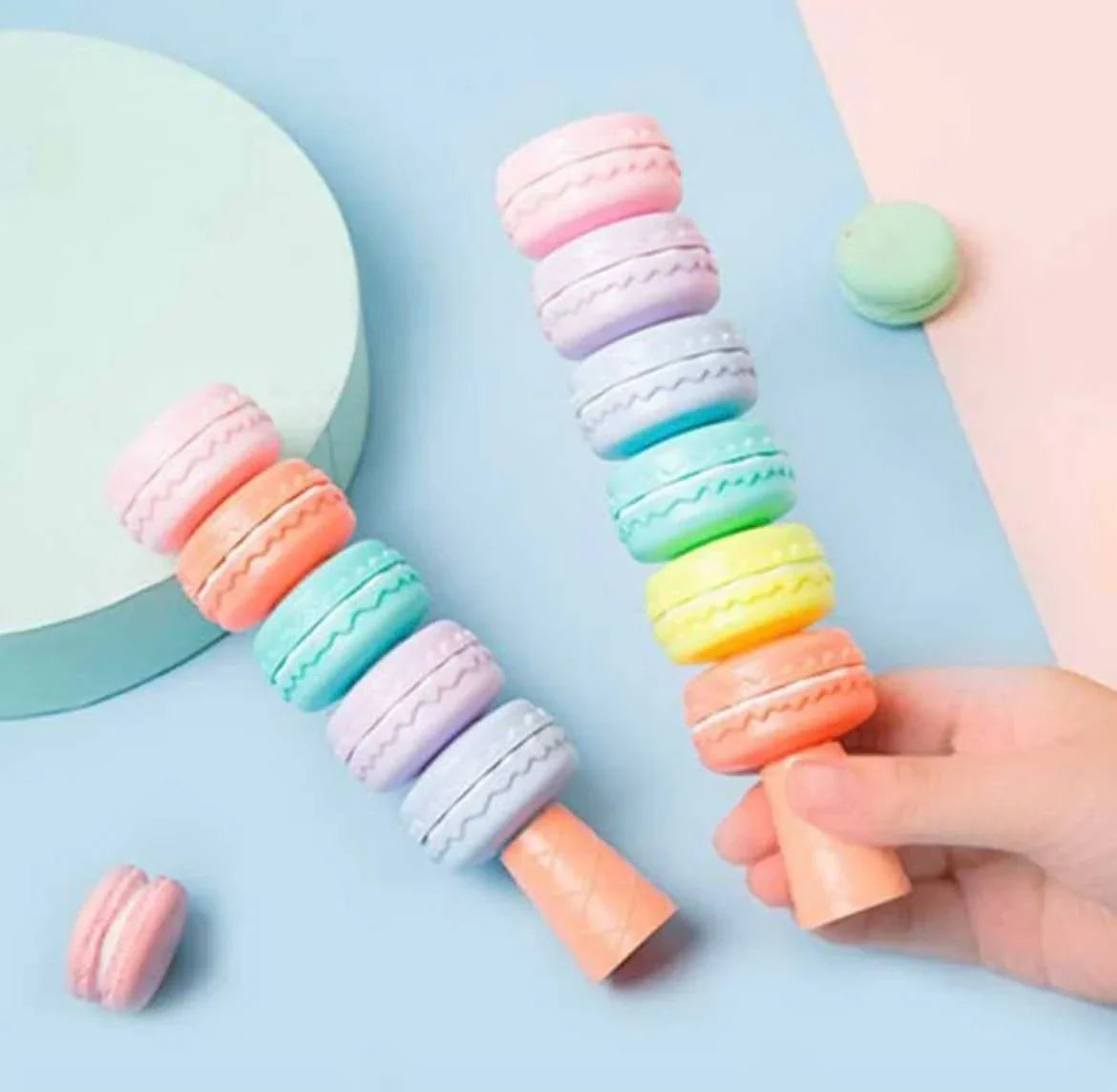 Macaron: Pastel Highlighter Set (6-Piece) – Soft Color Markers for Books, Notes & Aesthetic Stationery Lovers