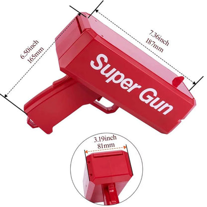 CashBlaster: Ultimate Money Gun for Parties, Weddings & Events – Shoots Fake Cash with Automatic Trigger, 100 Fake Dollar Bills Included