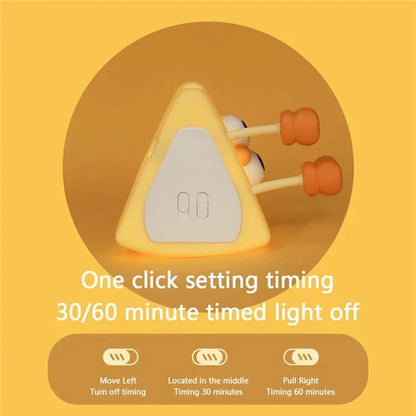 CheeseGlow: Cozy Silicone Cheese Night Lamp – Squishy & Kawaii LED Light for Kids’ Bedroom, Nursery & Bedside
