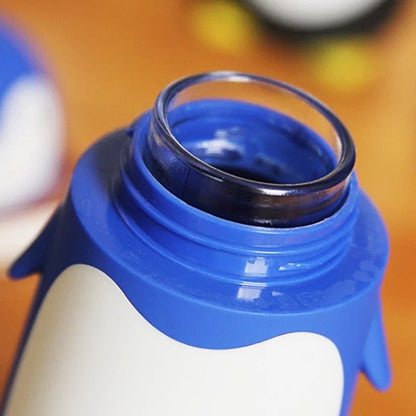 PengiSip: Adorable 300ml Penguin Thermos Bottle with Double-Walled Vacuum Insulation for Hot & Cold Drinks