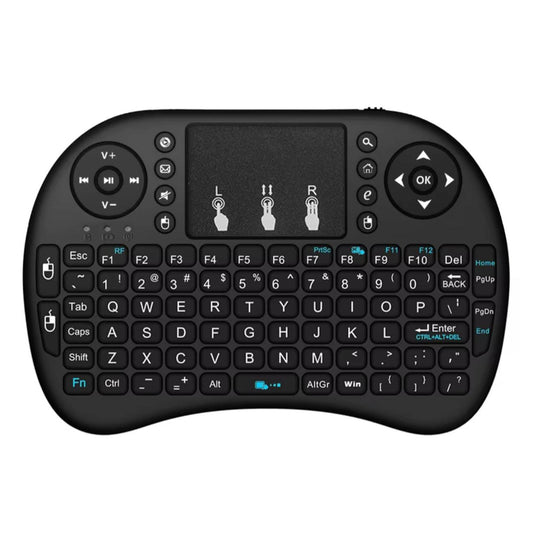 Keyboo: Mini Wireless Keyboard & Mouse with Bluetooth & USB Dongle, Rechargeable Backlit Remote for Smart TV, Android TV Box, PC & Mobile
