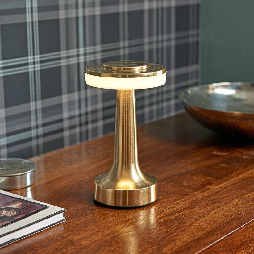 GleamBeam: Rechargeable Retro Bar Light with Touch Control, 3-Color Modes & Dimmable LED for Bedroom, Café & Party Décor