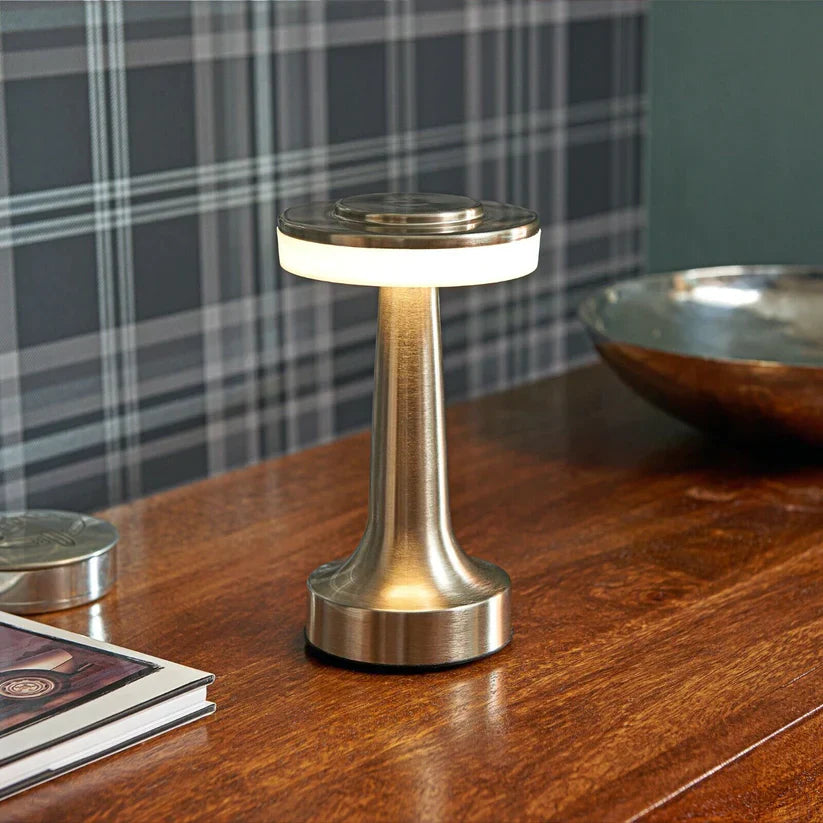 GleamBeam: Rechargeable Retro Bar Light with Touch Control, 3-Color Modes & Dimmable LED for Bedroom, Café & Party Décor
