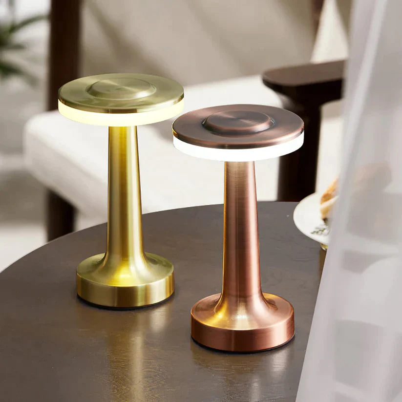 GleamBeam: Rechargeable Retro Bar Light with Touch Control, 3-Color Modes & Dimmable LED for Bedroom, Café & Party Décor