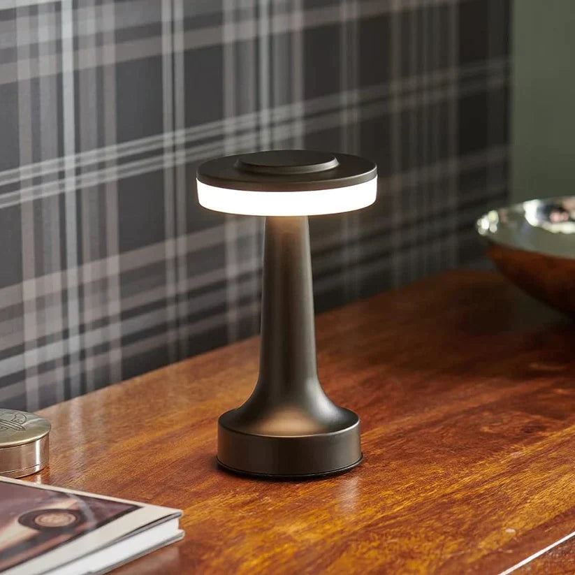 GleamBeam: Rechargeable Retro Bar Light with Touch Control, 3-Color Modes & Dimmable LED for Bedroom, Café & Party Décor