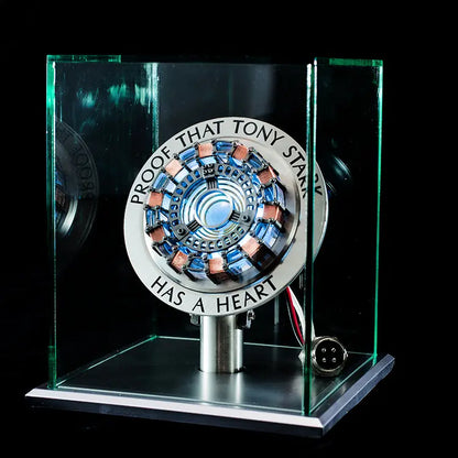Repulsor: Iron-Man 1:1 Arc Reactor MK1 LED Lamp with Soft Glow in Strong Acrylic Display Case for Desk Décor & Collector’s Gift Item
