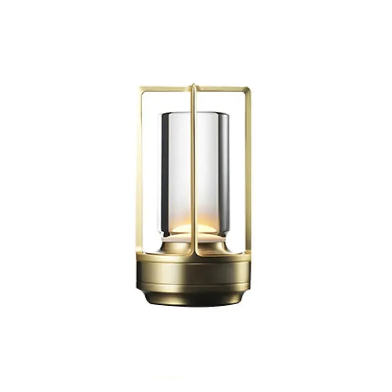 Elegance: Modern Crystal LED Table Lamp with Touch Control, 3-Color Stepless Dimming & Rechargeable Cordless Design for Home & Outdoor Décor