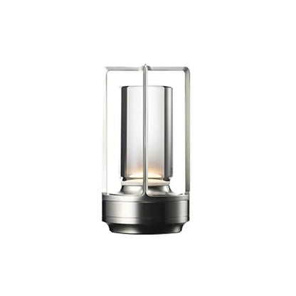 Elegance: Modern Crystal LED Table Lamp with Touch Control, 3-Color Stepless Dimming & Rechargeable Cordless Design for Home & Outdoor Décor