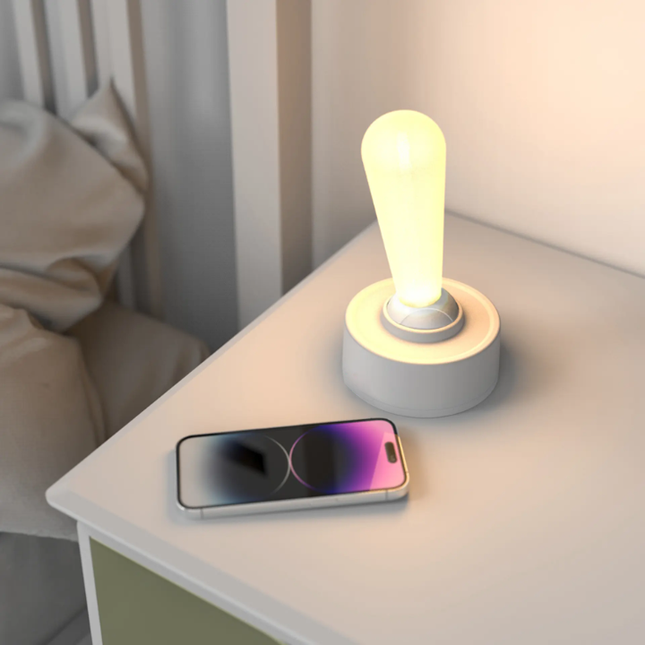 Arcade: Retro Joystick Inspired Silicon Tactile Lever Lamp with Wall Mount for Gamers & Streamers
