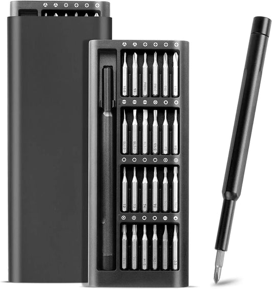 ClickFix: 24-in-1 Precision Screwdriver Kit – Magnetic Mini Repair Tool Set for Electronics, Mobile, Laptop, Watch, Glasses & PC