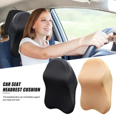 RoadEase: Ultra-Soft Memory Foam Car Neck Pillow with Ergonomic Support & Washable Velvet Cover for Comfortable Rides