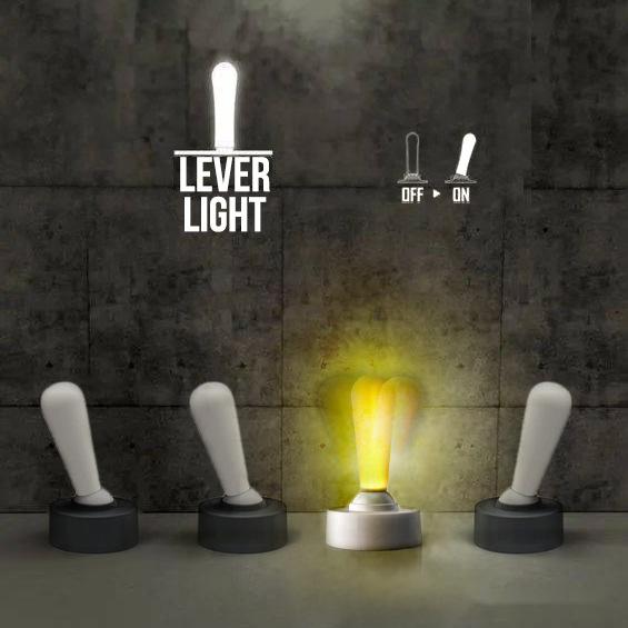 Arcade: Retro Joystick Inspired Silicon Tactile Lever Lamp with Wall Mount for Gamers & Streamers