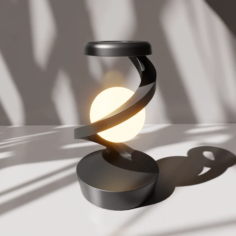 Beyond: Rotating Suspension RGB LED Lamp with Wireless Charger & Gesture Control, Modern & Futuristic Design