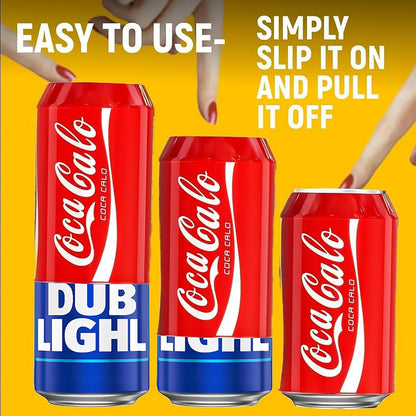 Boozie: 2Pc Silicone Beer Can Sleeves with Insulation, Soda for 550ML Cans – Looks Like Regular Soda Can | Hide Alcoholic Beverage Easily | Cola & Monster (Pack of 2)