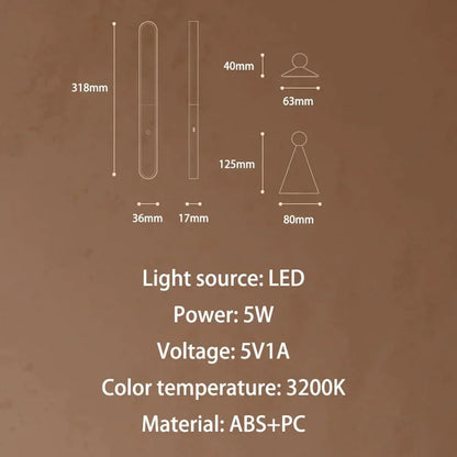 MagnaTouch: Next-Gen Magnetic LED Lamp with Touch Control, Adjustable Angle & USB Rechargeable Battery for Desk & Wall Mounting