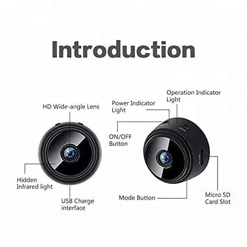 iSpy: Rechargeable Wi-Fi CCTV Live Camera with 1080P HD, Night Vision, Motion Detection & 128GB Storage Support