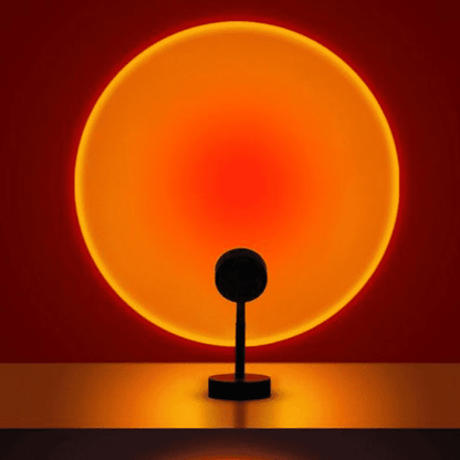 Aura: 16-Hue RGB Sunset Lamp with Remote Control, USB Plug-In & 360° Rotatable Head for Ambience & Content Creation